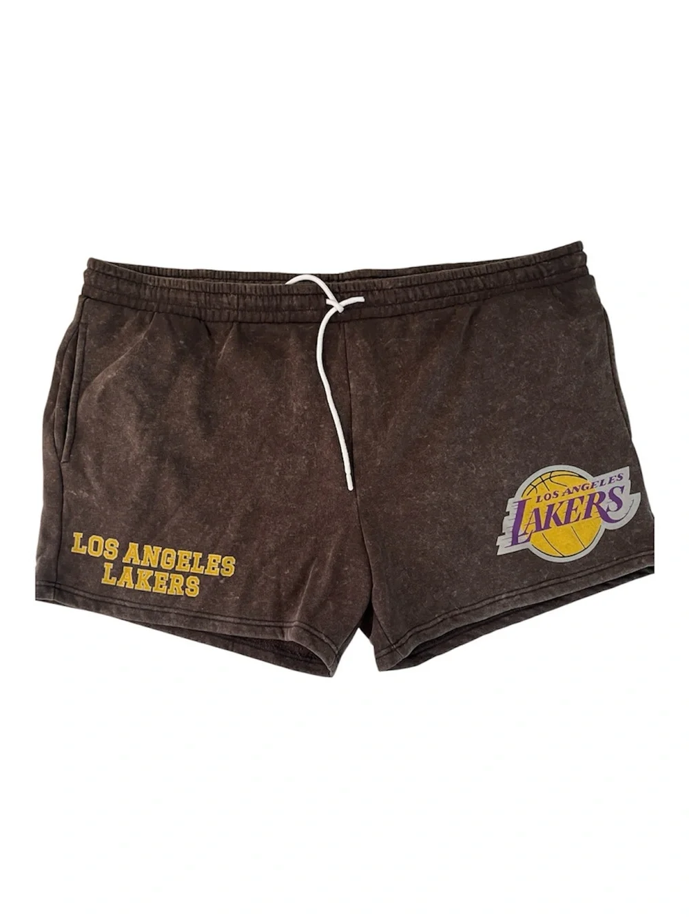 NBA Big Men's Graphic Fleece Shorts, Los Angeles Lakers Size 3XL Lakers Logo